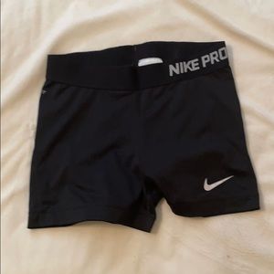 Nike dri fit spandex shorts